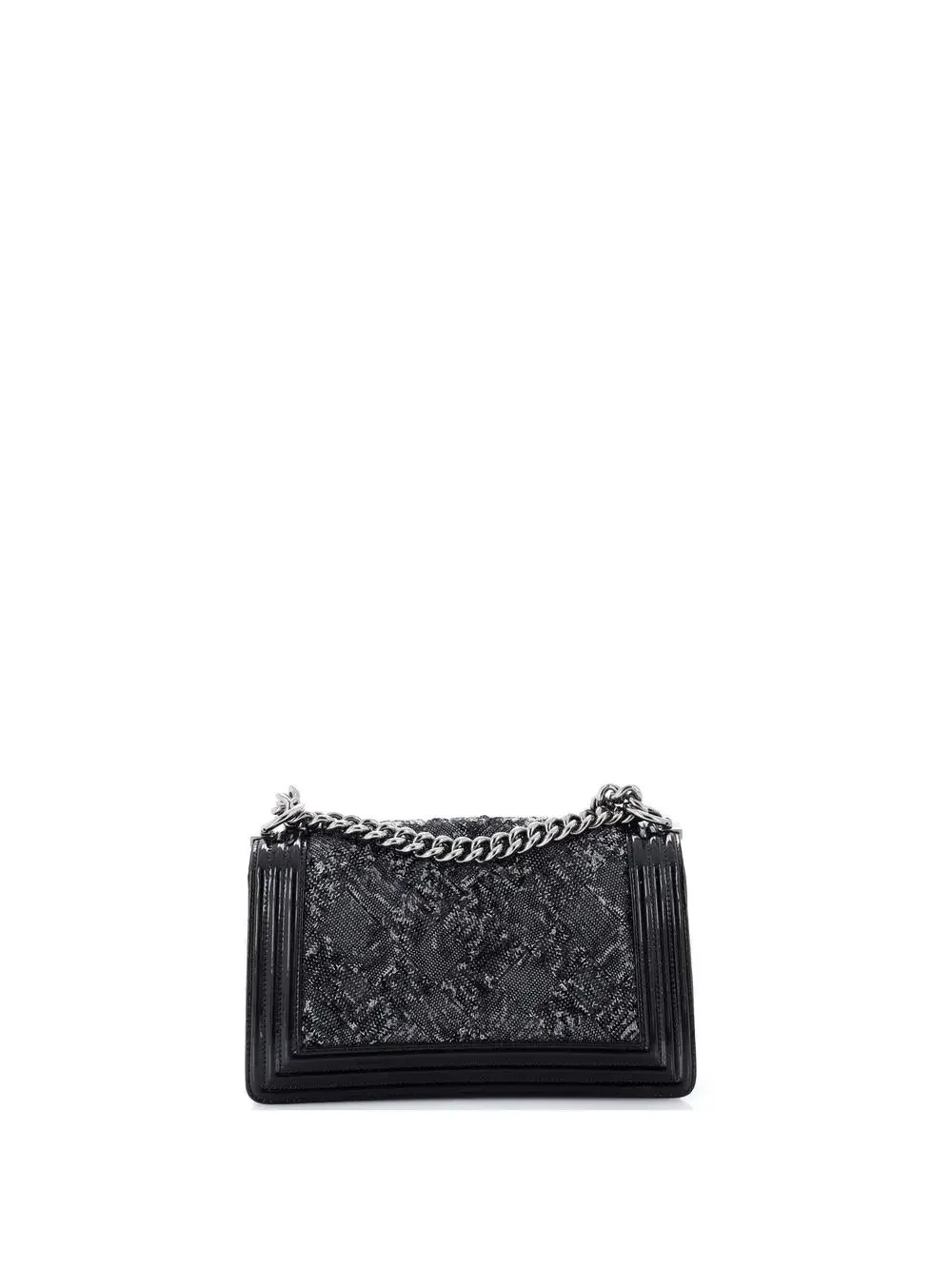 Chanel Boy Flap Bag Sequin With Patent #327307C43B